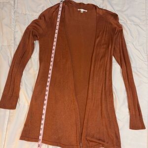 Cyrus Women's Tan Open Front Cardigan